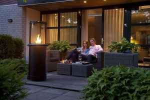 Der Holz-Edelstahl Aussenkamin | Elektrokamine und Ethanol Kamine