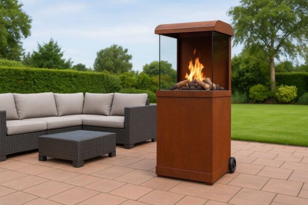 Faber-The-Buzz-Corten-Stahl-Outdoor-Gaskamin-Garvens
