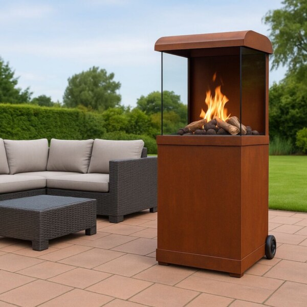 Faber-The-Buzz-Corten-Stahl-Outdoor-Gaskamin-Garvens