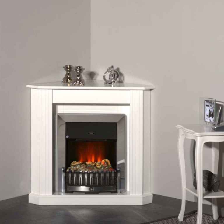 - Manufaktur Elektrokamin Ecke Lissabon de Luxe Anthrazit-Schwarz