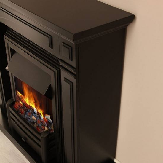 Elektrokamin Global de Luxe 05, schwarz: Echtes Highlight in Schwarz