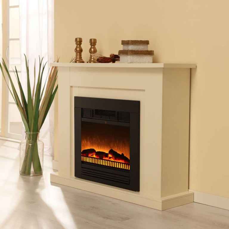 Elektrokamin Global de Luxe 10, creme-weiß: Kamin mit Stil