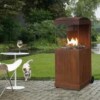Außenkamin the BUZZ Corten Stahl im aktuellen Rost-Look, auch dieser treue Freund lässt Sie nicht in der Kälte stehen!