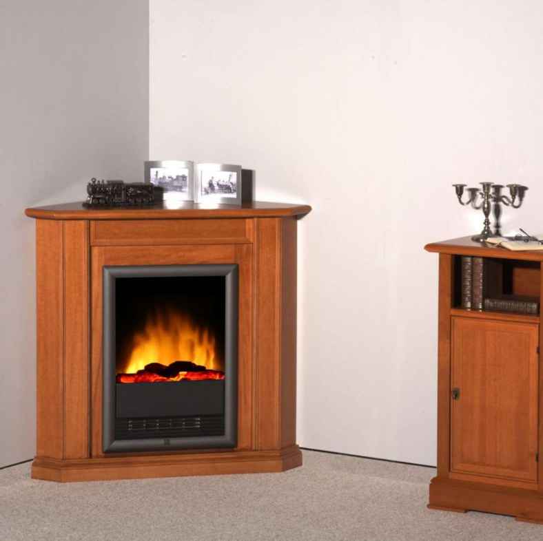 Elektrokamin Global k68, Eleganter Eckkamin / Bornholm / Albero