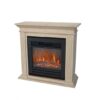 Elektrokamin Xaralyn Cadiz Optiflame | Fossilsteinmarmor creme-weiß