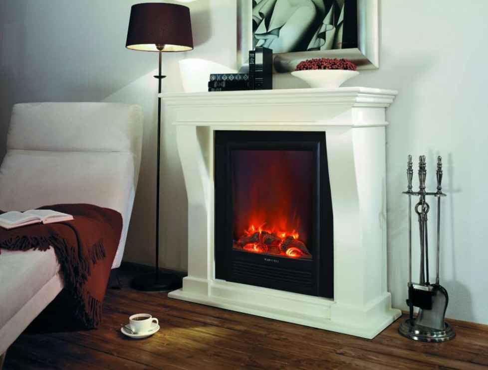 Elektrokamin Kreta-Mini, weiß lackiert | Elektrokamine und Ethanol Kamine