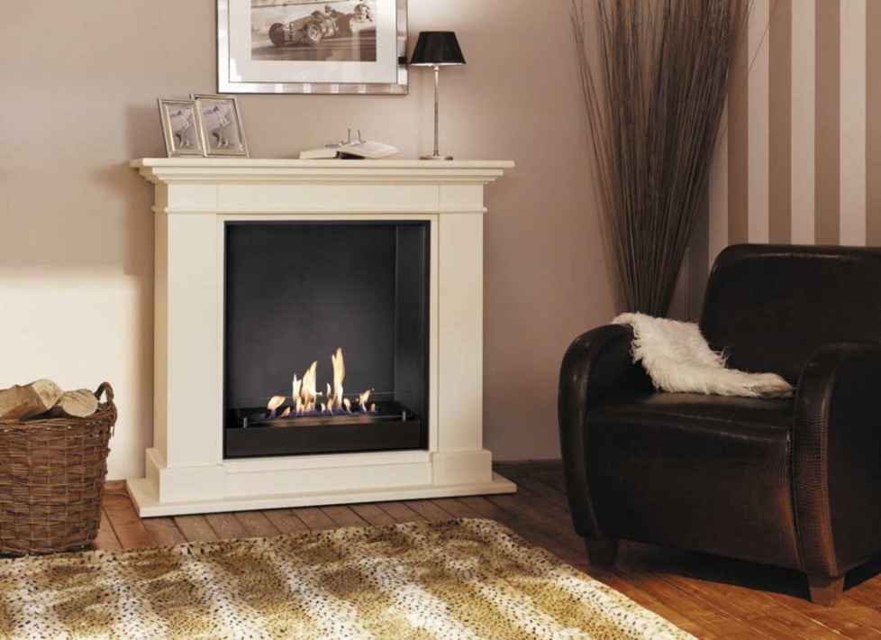 Bio Flame KOS, MDF creme-weiß / Garvens | Elektrokamine ...