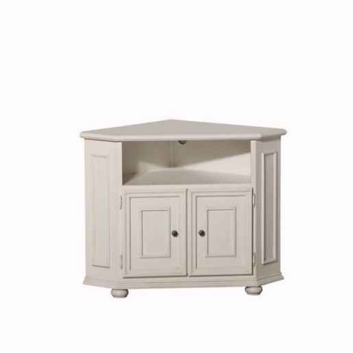 Garvens Möbel TV-/ Phono-Eckschrank Verona, weiß / Albero / Anrichte