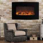 Glow Fire Jupiter schwarz Elektrokamin | Wandkamin | Gebrüder Garvens Elektrokamine
