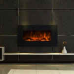 Glow Fire Neptun Wandkamin / Elektrokamin in schwarz