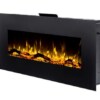 Elektrokamin Glow Fire Pluto schwarz | Wandkamin | Optiflame | Gebrüder Garvens Elektrokamine