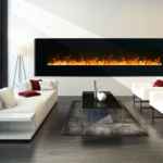 Elektrokamin Glow Fire Saturn / Wandkamin zum Aufhängen / Gebrüder Garvens Elektrokamine