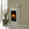 Elektrokamin Albero Möbel Binz brillant-weiß | Optiflame | Gebrüder Garvens Elektrokamine