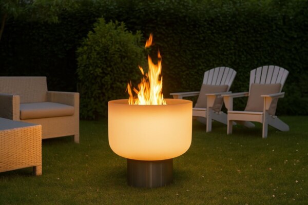 Quarzglas-Feuerschale-QFlame-Set-Classic-50-Stainless-Steel-