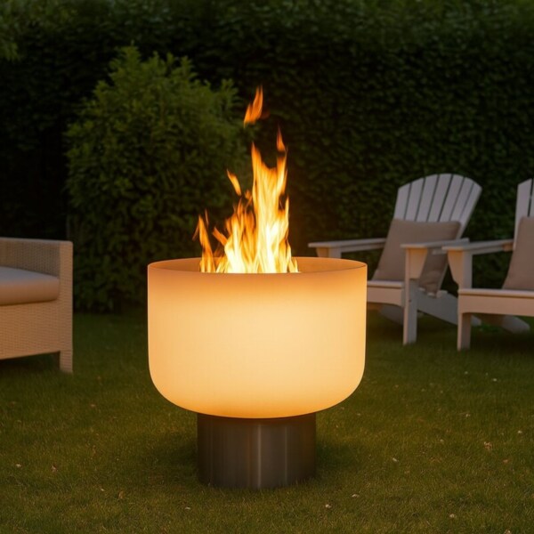 Quarzglas-Feuerschale-QFlame-Set-Classic-50-Stainless-Steel-