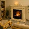 Elektrokamin Premium P 2 Mini Kreta Fossilstein creme weiß Garvens Optimyst