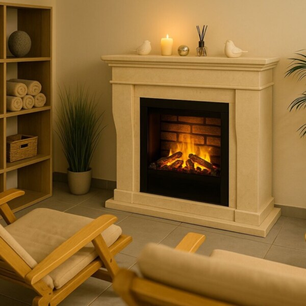 Elektrokamin-Premium-P-2-Mini-Kreta-Fossilstein-creme-weiss-Garvens-Optimyst