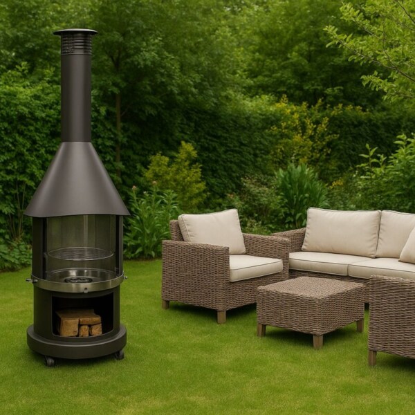 Firestar-DN-650-Swing-Dunkelgrau-Outdoor-Grillkamin-Garvens