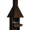 Firestar DN 700 Cube Classic in braun-metallic | Grillkamin | Gartenkamin
