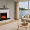 Glow Fire Elektrokamin Pandora weiß | LED Optiflame
