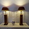 Hochwertige Tischlampe Rostoptik