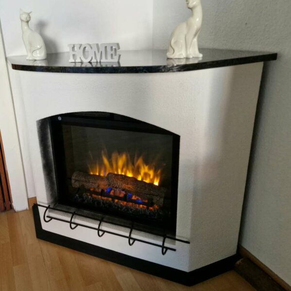 Elektrokamin Venedig Rauputz XHD23 | Manufaktur | Gebrüder Garvens Elektrokamine