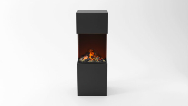 Glow Fire Elektrokamin Beethoven schwarz | Optimyst-Inside | Gebrüder Garvens Elektrokamine