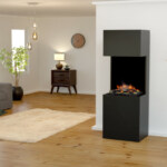 Glow Fire Elektrokamin Beethoven schwarz | Opti-myst | Gebrüder Garvens Elektrokamine