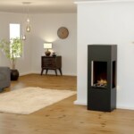 Glow Fire Elektrokamin Böll schwarz | LED-Technik | 3-D Wasserdampf