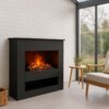 Glow Fire Brecht Elektrokamin grau Optimyst Garvens