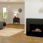 Glow Fire Elektrokamin Hauptmann schwarz | Opti-myst | Gebrüder Garvens Elektrokamine