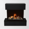Elektrokamin Glow Fire Hölderlin Sims schwarz | Opti-myst-Inside | Gebrüder Garvens