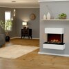 Elektrokamin Glow Fire Hölderlin Sims weiß / schwarz | Optimyst-Inside| Gebrüder Garvens Elektrokamine