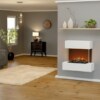 Elektrokamin Glow Fire Hölderlin Sims weiß / Optimyst-Inside | Gebrüder Garvens Elektrokamine