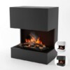 Elektrokamin Glow Fire Kästner schwarz | Optimyst-Inside| Gebrüder Garvens Elektrokamine
