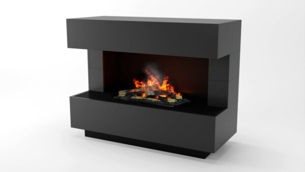 Glow Fire Elektrokamin Kant schwarz |optiMyst-Inside| zum Top Preis | Garvens