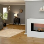 Elektrokamin Glow Fire Konsalik weiß | moderne Schlichtheit