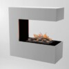 Elektrokamin Glow Fire Schiller weiß Hängend |Optimyst-Inside | Gebrüder Garvens seit 1964