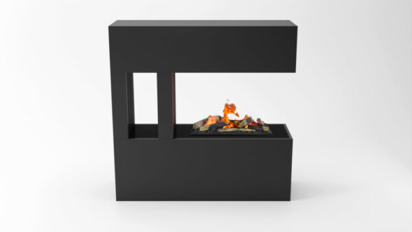 Elektrokamin Glow Fire Schiller Pocket schwarz | Optimyst-Inside | Gebrüder Garvens Elektrokamine