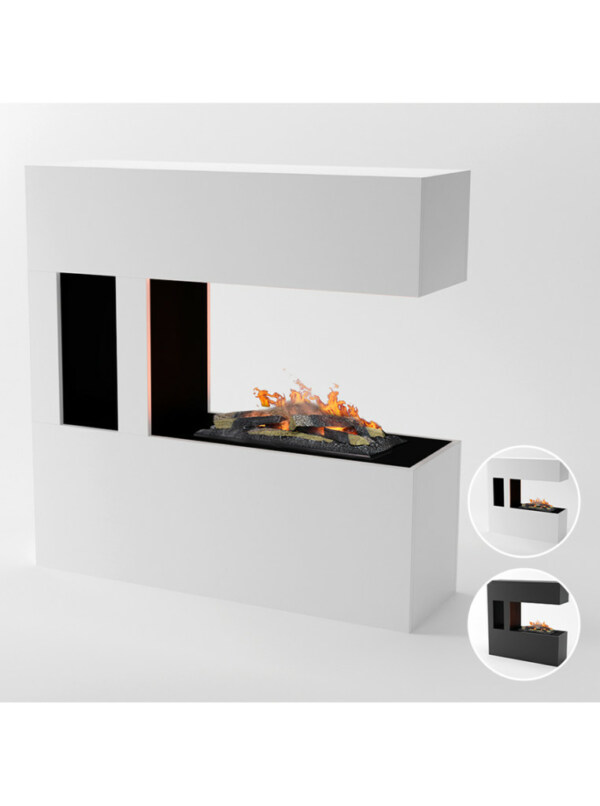 Elektrokamin Glow Fire Schiller Pocket weiß | Optimyst-Inside | Gebrüder Garvens Elektrokamine