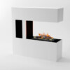 Elektrokamin Glow Fire Schiller Pocket weiß | Optimyst-Inside | Gebrüder Garvens Elektrokamine