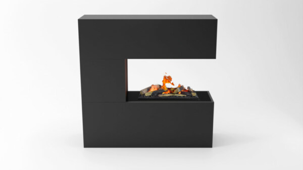 Elektrokamin Glow Fire Schiller schwarz | Opti-myst | Gebrüder Garvens Elektrokamine