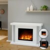 Elektrokamin Glow Fire Ares weiß Optiflame online kaufen/Garvens