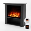 Der Elektrokamin Glow Fire Poseidon schwarz , mit Optiflame-Feuertechnik und Heizung, moderner Dekokamin. Jetzt online bestellen.
