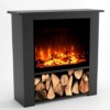 Elektrokamin Glow Fire Poseidon schwarz Optiflame online kaufen