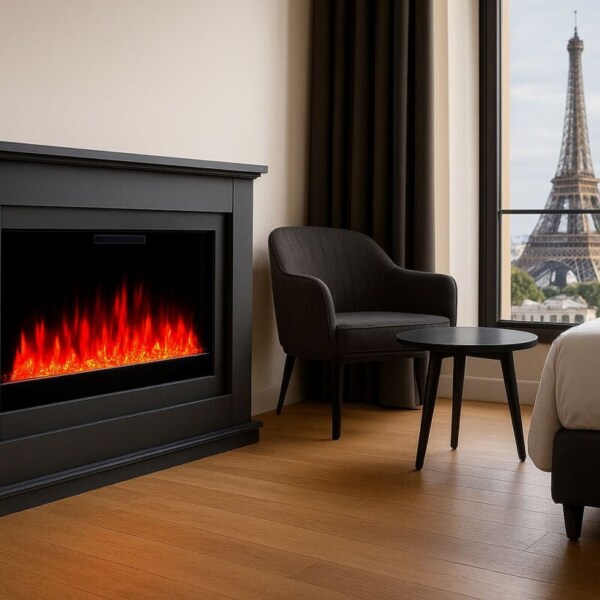 Glow-Fire-Elektrokamin-Rhea-106-grau-Optiflame-Garvens