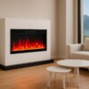 Glow Fire Elektrokamin Zeus 106 weiß Optifmale Garvens