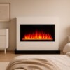 Glow Fire Elektrokamin Zeus 127 weiß Optifmale Garvens