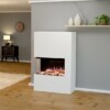 Elektrokamin Portia weiß linksoffen | Glow Fire | E-Motion 3D