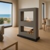 Bio Flame LASIZE, Betonlook grau - Raumteiler / Garvens